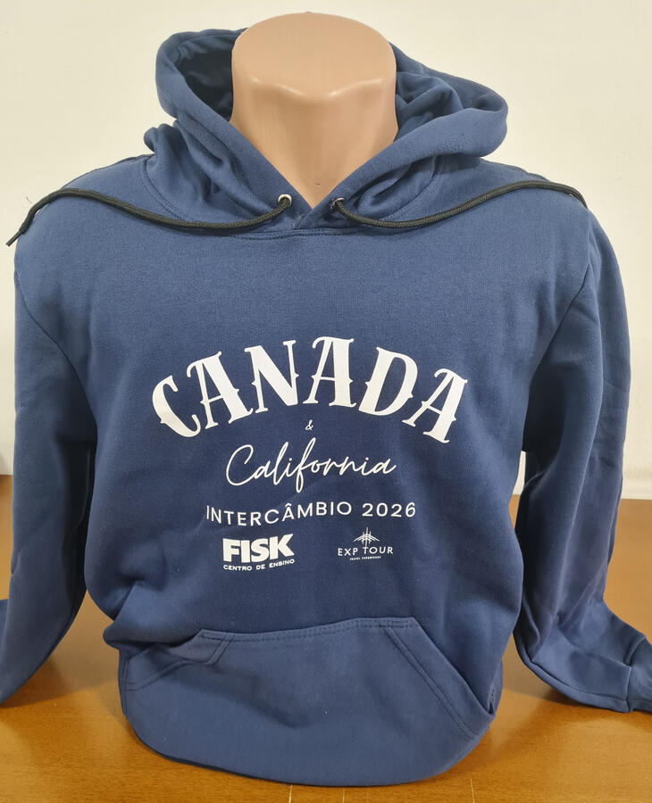 Moletom Canguru em Silk Screen